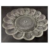 Devil Eggs Serving Glass Plate