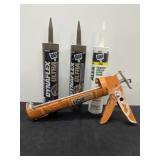 Dap Caulk Brown (2) White (1) + Caulk Gun