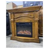 Electric Fireplace Heater (Works)