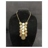 Gold Tone Statement Necklace