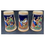 (3) Germany Beer Steins 5in
