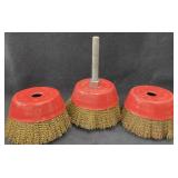 (3) Red Cup Brushes Max 3750