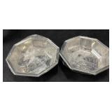 (2) American Airlines Stainless Serving Bowl