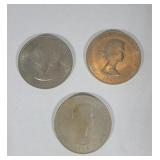 (3) 1965 Churchill Commemorative Token