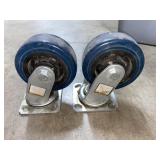 (2) Swivel Caster 5 in. Heavy Duty 375 lb.