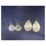 (2) Pairs of Big Dangling Earrings