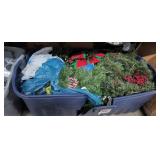 Large Bin Of Christmas Decor