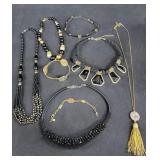 Black and Gold Statement Necklaces