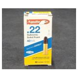 Aguila .22 Subsonic Solid Point 40 Grains