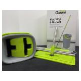 Easy Gleam Flat Mop & Bucket Cleaning System