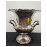 Silver Ice Bucket + Insert 10.25 in H