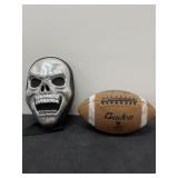 Halloween Skeleton Mask + Football