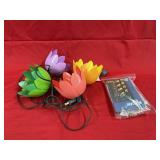 Plastic Floral Lights + Bulbs