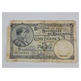 1938 Belgium Francs
