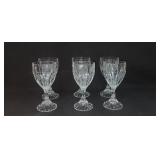 (6) 4oz  Crystal Wine Glasses