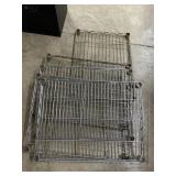(5) Chrome Wire Shelving 18x24 in.
