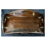 Bombay, Butler Tray With Fold Up Side Handles