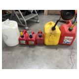 5 Gallon Gas Containers (2)  + 1 Gallon (3)
