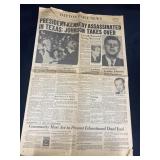 Dayton Daily News, 11/22/1963 Kennedy