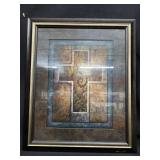 19.5x23.5 in. Framed Cross Print