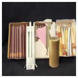 Lot of Tapered Candlesticks