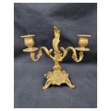 8in Brass Candlestick Holder