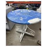 Painted Metal Table