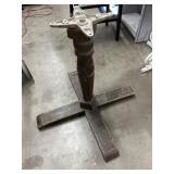 Wood Table Base 27in H