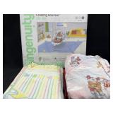 Cradling Bouncer 0M  6M + Assorted Crib Sheets