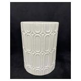 16 in. White Garden Stool