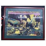 30x37 in. Cow Framed Art