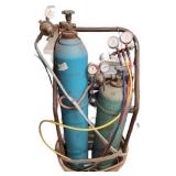 Oxygen & Acetylene Tanks on Cart