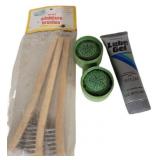Set of (3) SS Brushes & Clover Compound