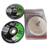 4in Buffing Wheel & (2) 4.5in Cut-Off Wheels