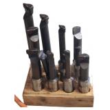 Tooling Parts with Wood Base