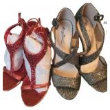 (2) Pair Size 7.5 Sparkle Heels