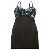 Guess Celeste Sequined Top Black Dress Large