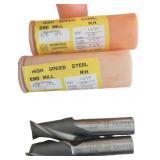(2) High Speed Steel End Mills 13/16