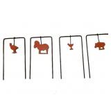 Metal targets for shooting practice