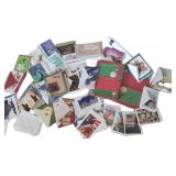 Milk Crate Half Full of Holiday Cards