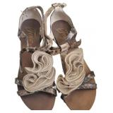 Fergie Size 7.5 Ruffle Sandals
