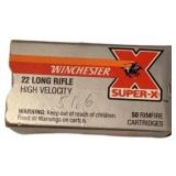 Winchester super X 22 Long rifle high velocity 50