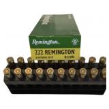 20 rounds of Remington 222 Remington