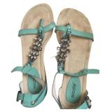 Nicole Size 7.5 Teal Sandals