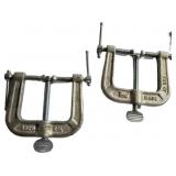 (2) 2.5in Pony 3-Way Edging Clamps