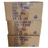 (3000) 6inx6inx.002 Seal Top Bags