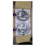 (2) 7in Headlights w dot in center of tri-bar &
