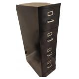 4 Drawer Black File Cabinet