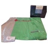 Green Screen Fabric Background & Blue Sheet