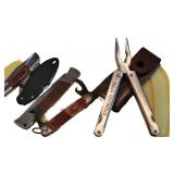 (4) Pocket Knives and Multipurpose Tool